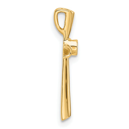 10K Yellow Gold 10K Cross Pendant Mounting