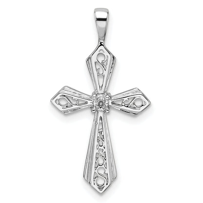10K White Gold 10K Cross Pendant Mounting