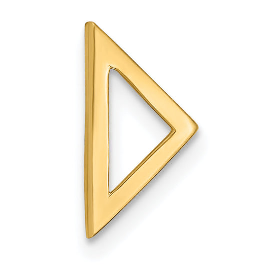 14k Yellow Gold 14k Polished Triangle Chain Slide