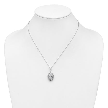 14K White Gold 2.51Ct Vs/Si+ G+ Lab Grown Diamond Necklace