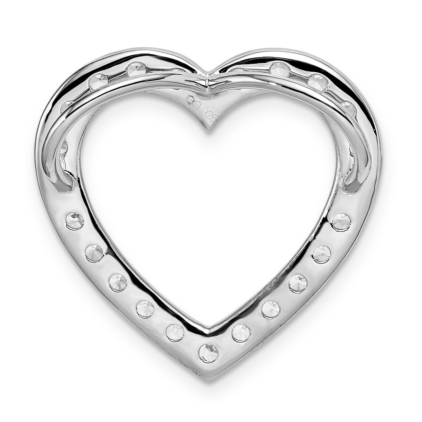14K White Gold 1.39Ct Vs/Si+ G+ Lab Grown Diamond Heart Necklace