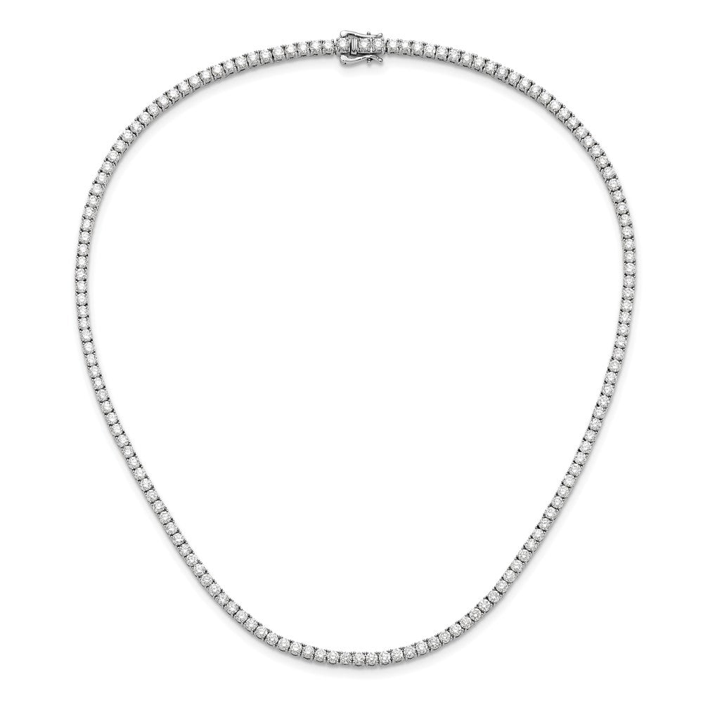 14k White Gold 14kw Certified Lab Grown Diamond VS/SI FGH Tennis Necklace