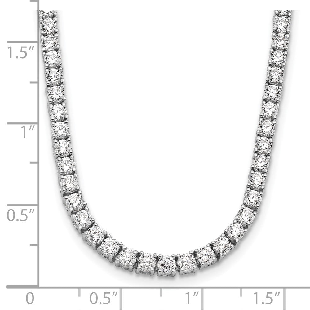 14k White Gold 14kw Certified Lab Grown Diamond VS/SI FGH Tennis Necklace