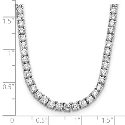 14k White Gold 14kw Certified Lab Grown Diamond VS/SI FGH Tennis Necklace
