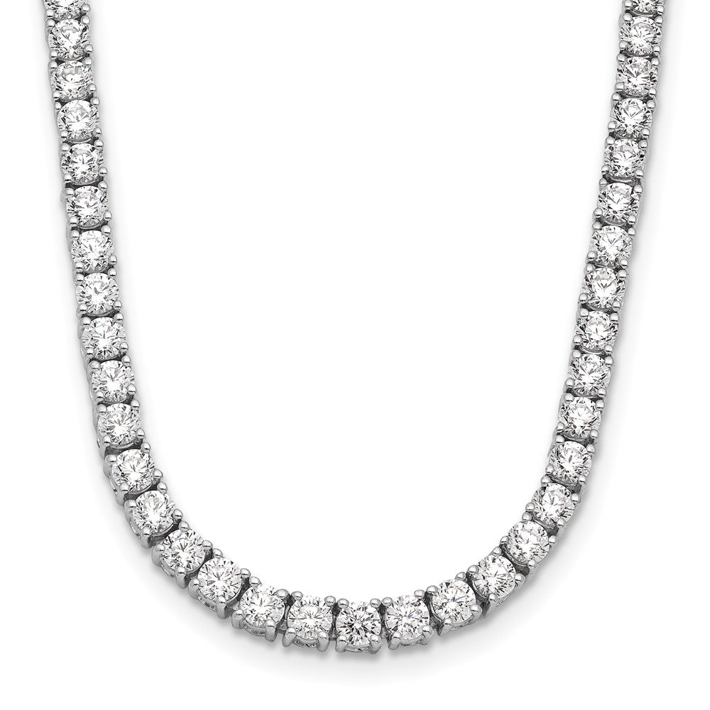14k White Gold 14kw Certified Lab Grown Diamond VS/SI FGH Tennis Necklace