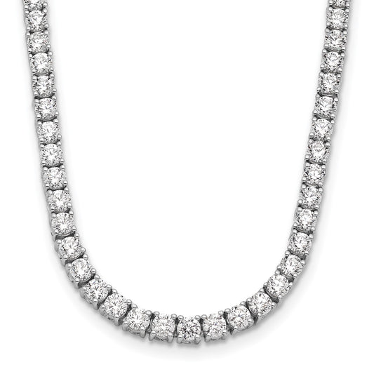14k White Gold 14kw Certified Lab Grown Diamond VS/SI FGH Tennis Necklace