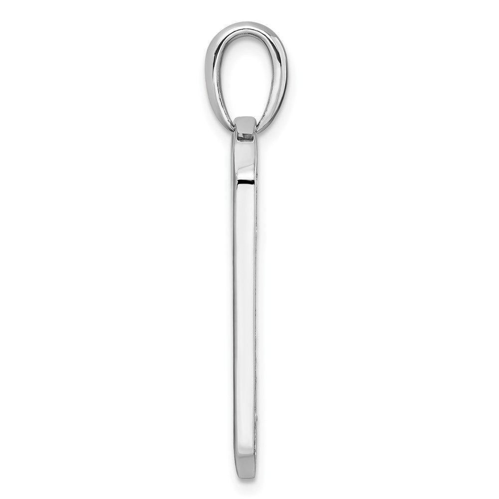 14K White Gold True Origin Men'S 3/4 Carat Lab Grown Diamond Vs D E F Dog Tag Pendant