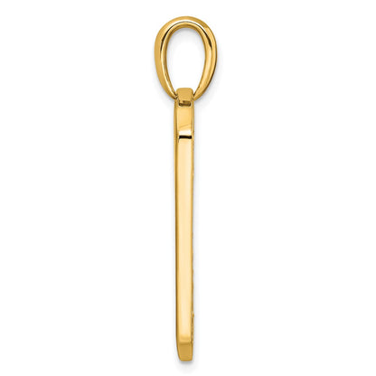 14K Yellow Gold True Origin Men'S 3/4 Carat Lab Grown Diamond Vs D E F Dog Tag Pendant