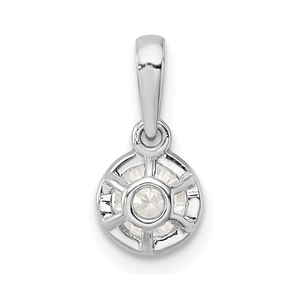 14K White Gold True Origin 1/2 Carat Lab Grown Diamond Vs Def 18 Inch Solitaire Pendant Necklace