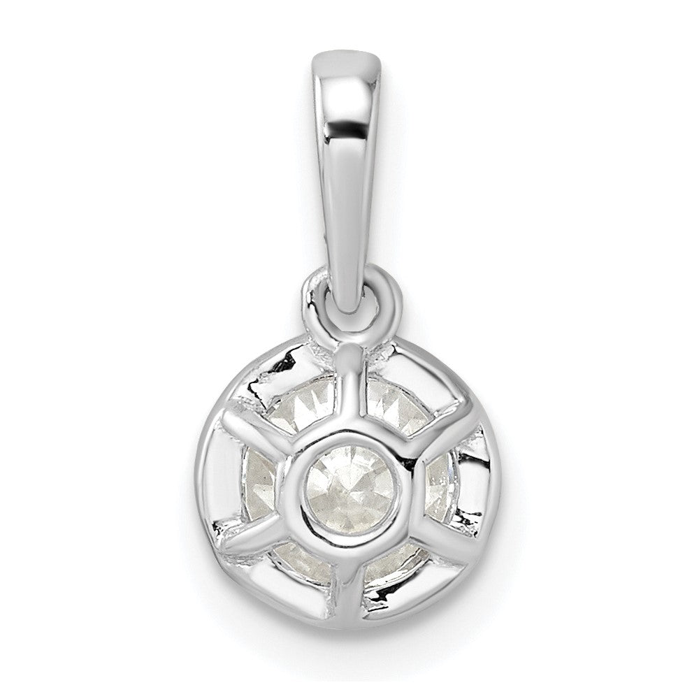14K White Gold True Origin 3/4 Carat Lab Grown Diamond Vs Def 18 Inch Solitaire Pendant Necklace