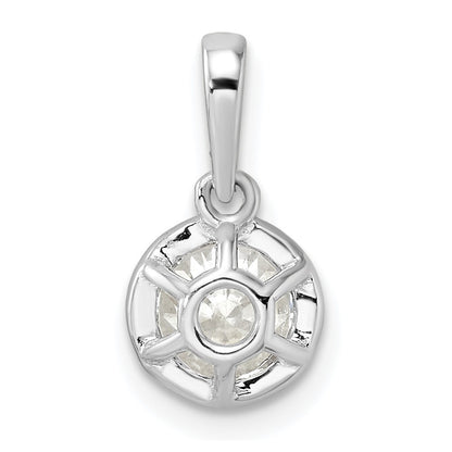 14K White Gold True Origin 3/4 Carat Lab Grown Diamond Vs Def 18 Inch Solitaire Pendant Necklace