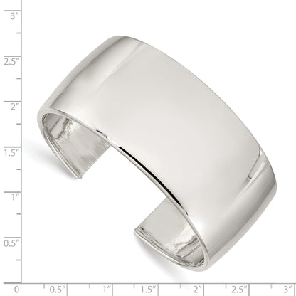 Sterling Silver 30mm Cuff Bangle Bracelet