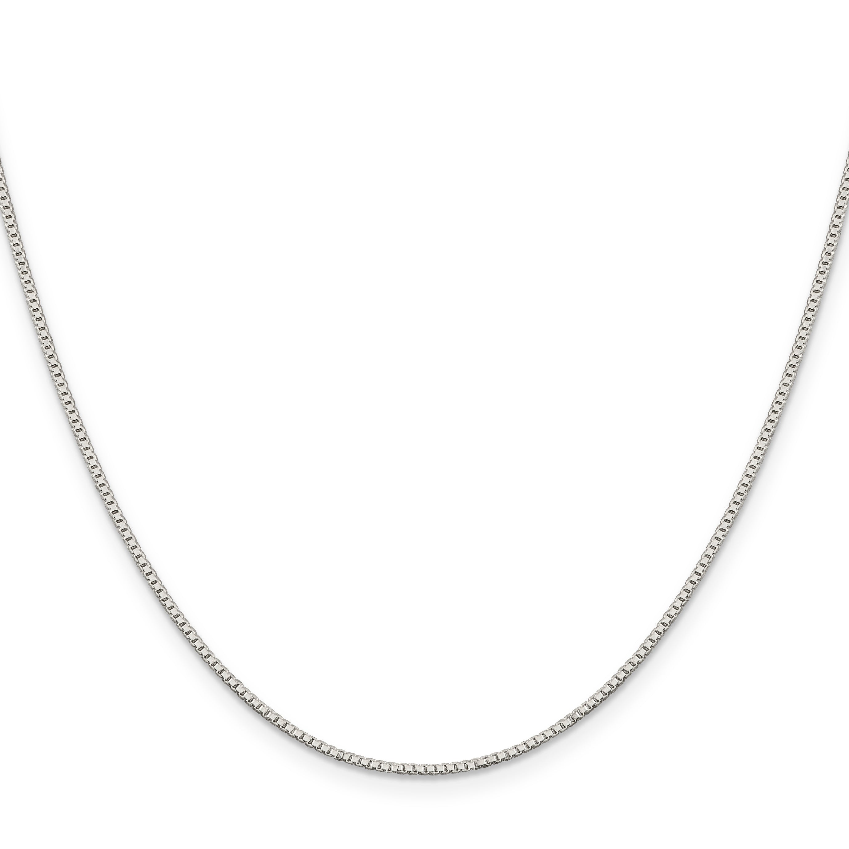 18 Inch Sterling Silver 1.1mm Box Chain W/2In Ext.