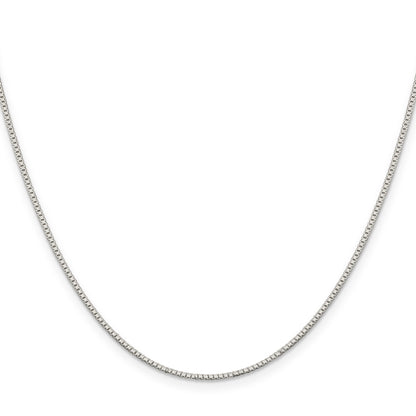 18 Inch Sterling Silver 1.1mm Box Chain W/2In Ext.