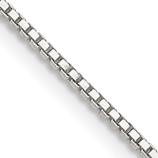 18 Inch Sterling Silver 1.1mm Box Chain W/2In Ext.