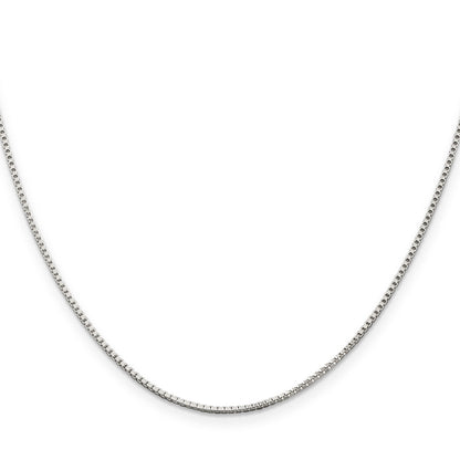 24 Inch Sterling Silver 1.25mm Box Chain Necklace