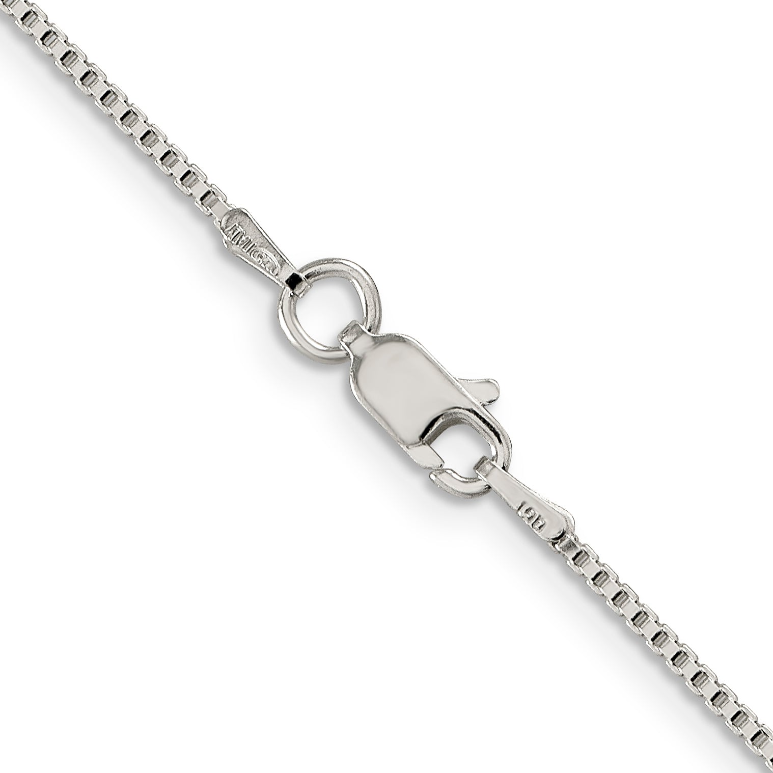 24 Inch Sterling Silver 1.25mm Box Chain Necklace