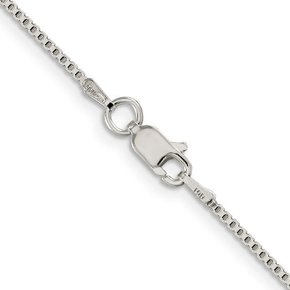 24 Inch Sterling Silver 1.25mm Box Chain Necklace