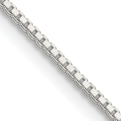 22 Inch Sterling Silver 1.25mm Box Chain Necklace