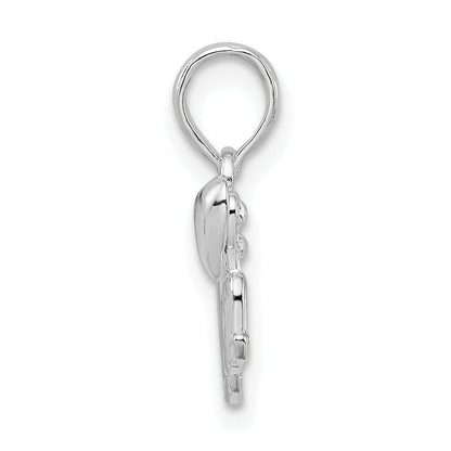 Sterling Silver De-Ani Polished Mom With Heart Pendant