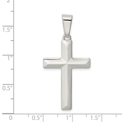 Sterling Silver Polished Cross Pendant
