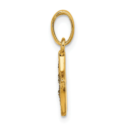 Sterling Silver Gold Tone Glitter Infused Star Pendant