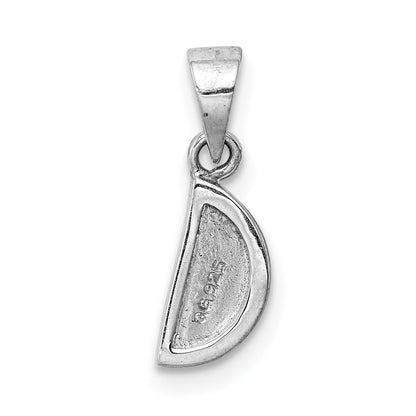 Sterling Silver Rh-Plated Enameled Watermelon Children'S Pendant