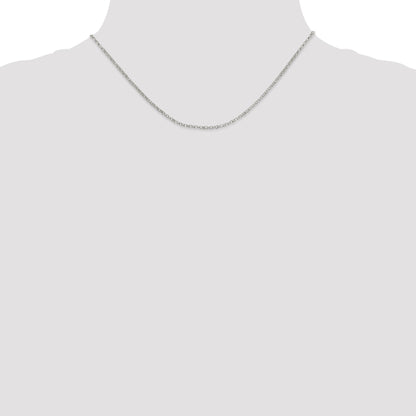 16 Inch Sterling Silver 2mm Rolo Chain Necklace