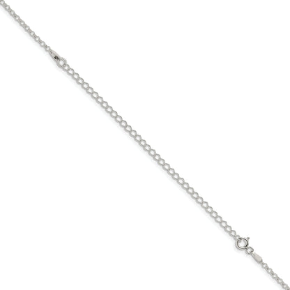 22 Inch Sterling Silver 2mm Rolo Chain W/4In Ext.