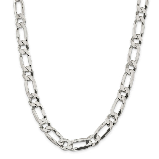 20 Inch Sterling Silver 12.25mm Elongated 1+1 Open Link Chain
