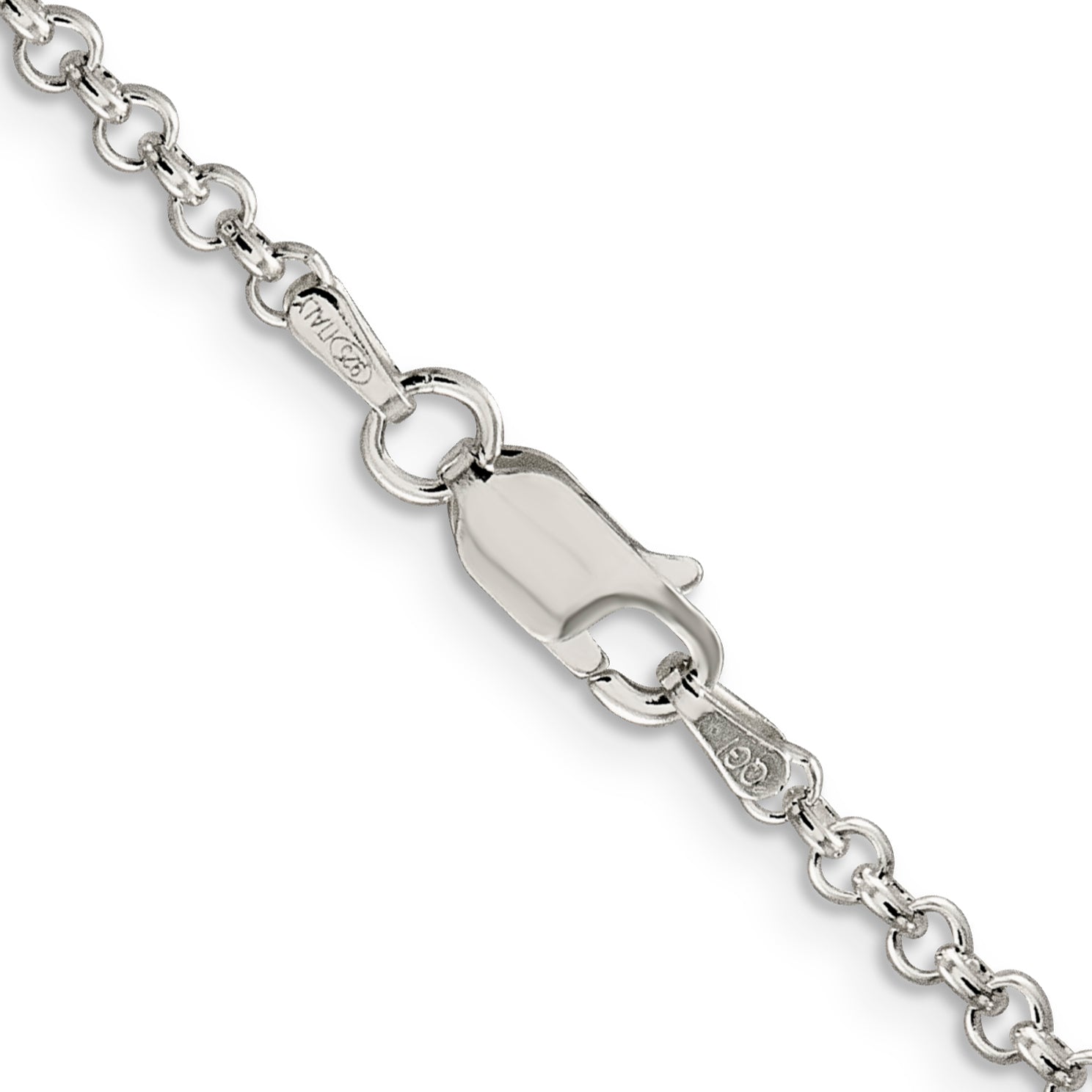 26 Inch Sterling Silver 2.8mm Rolo Chain Necklace