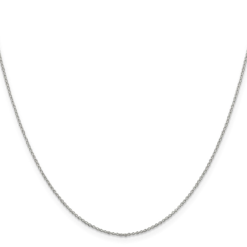 18 Inch Sterling Silver 1.1mm Rolo Chain Necklace