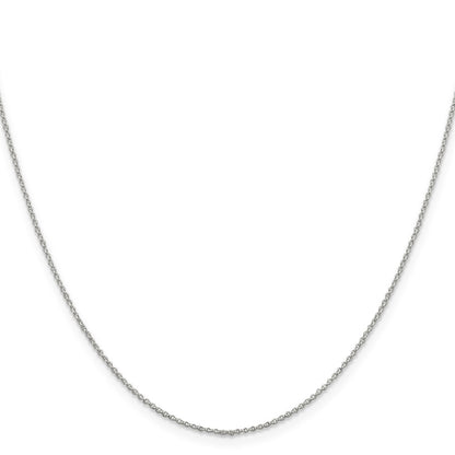 18 Inch Sterling Silver 1.1mm Rolo Chain Necklace