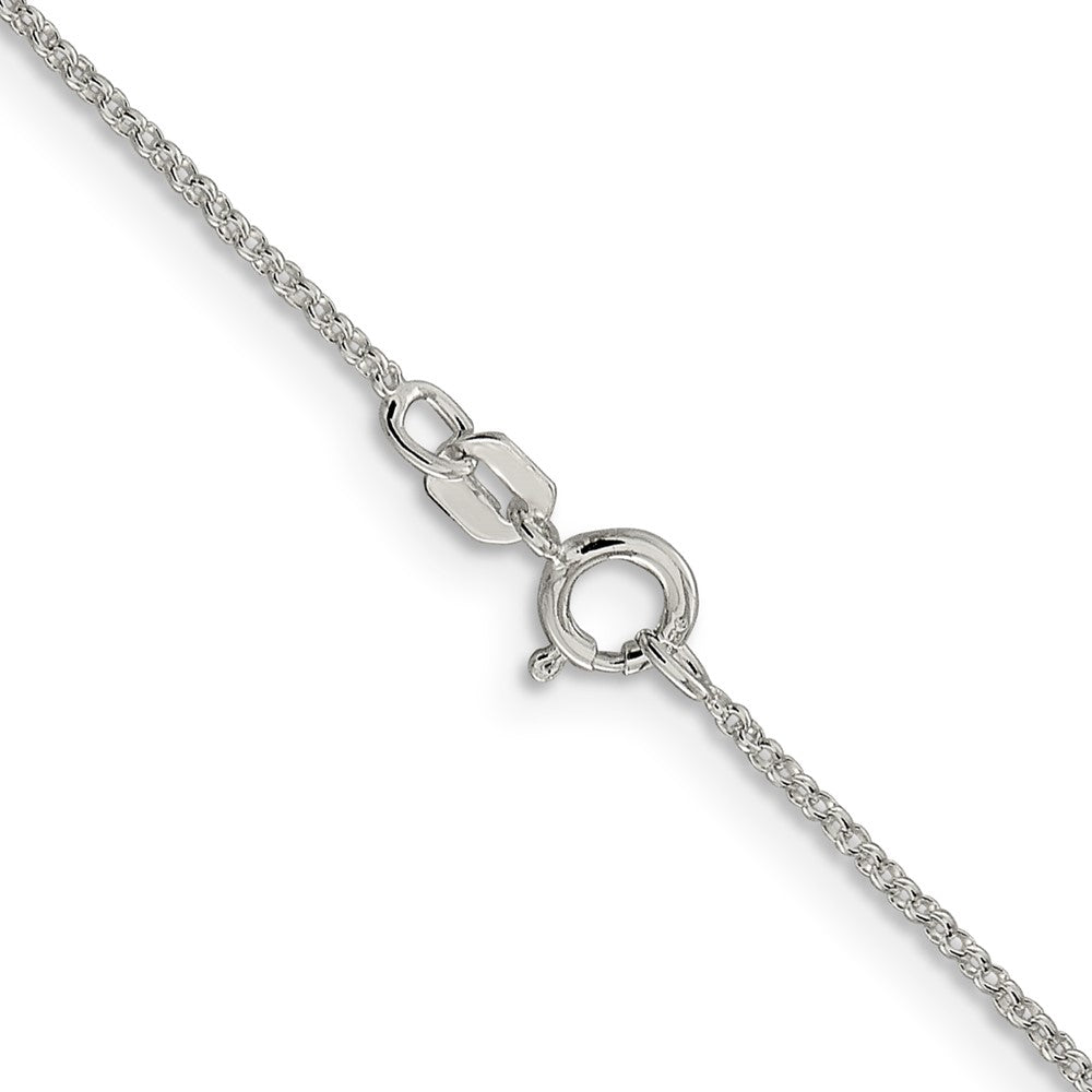 18 Inch Sterling Silver 1.1mm Rolo Chain Necklace