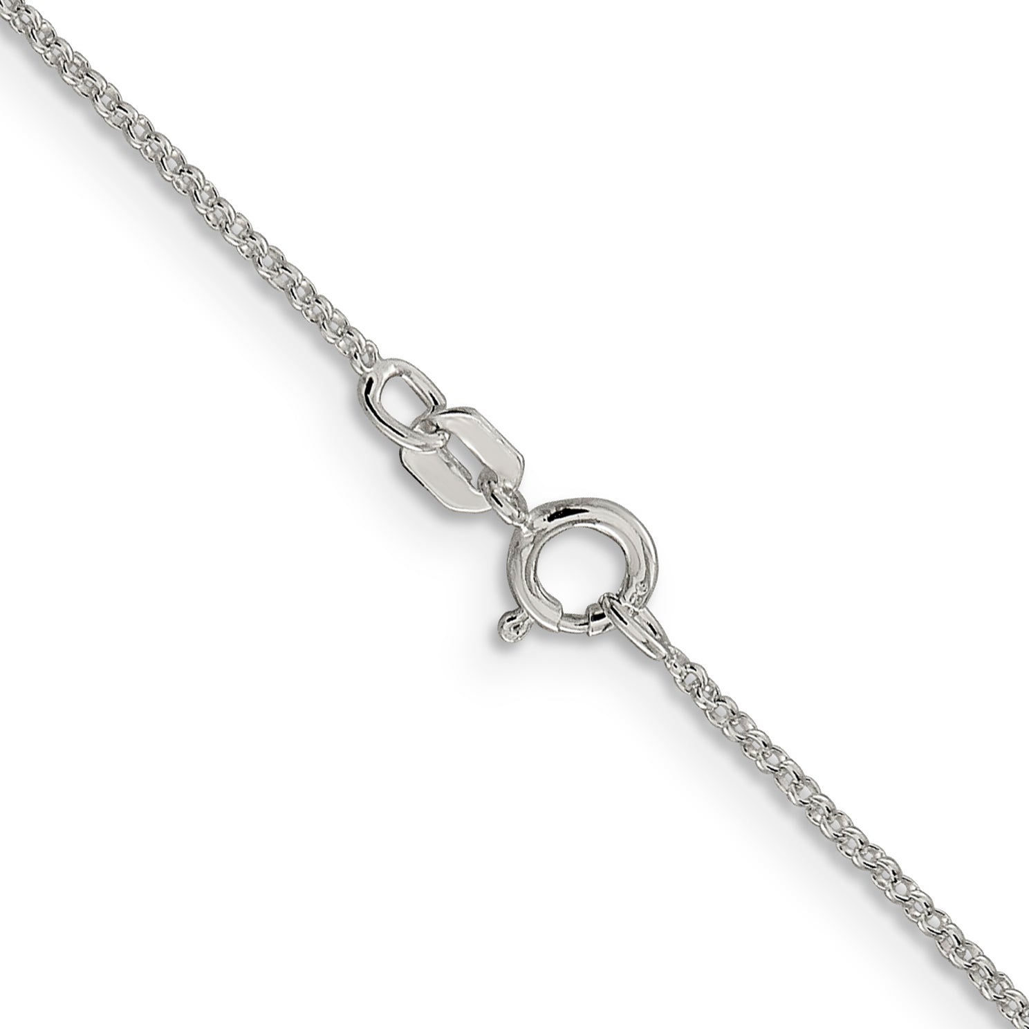 20 Inch Sterling Silver 1.1mm Rolo Chain Necklace