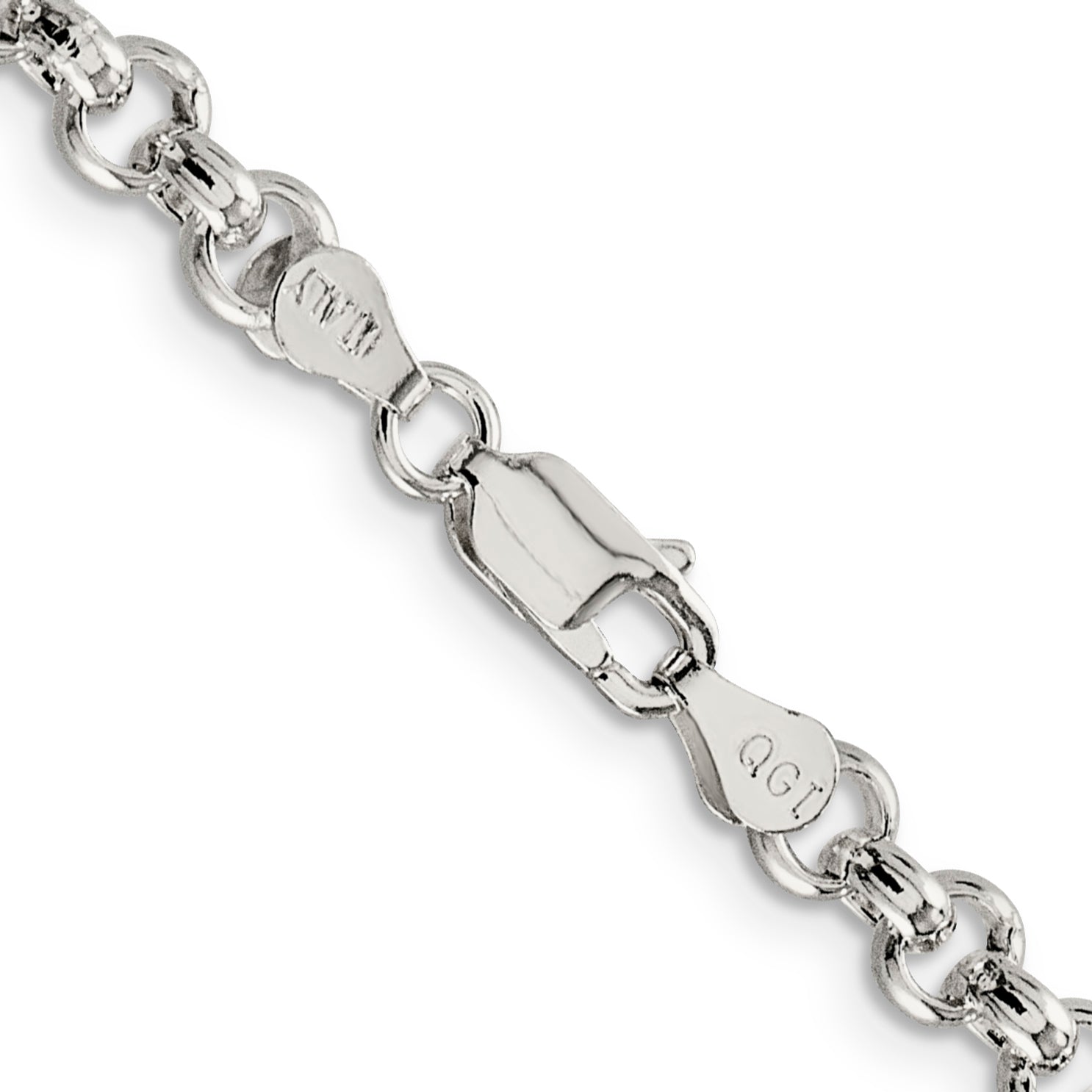 26 Inch Sterling Silver 5mm Rolo Chain Necklace