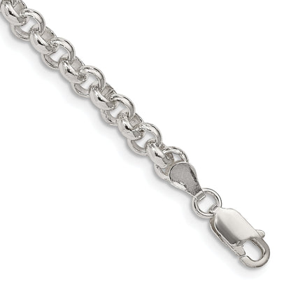 7.5 Inch Sterling Silver 5mm Rolo Chain Bracelet