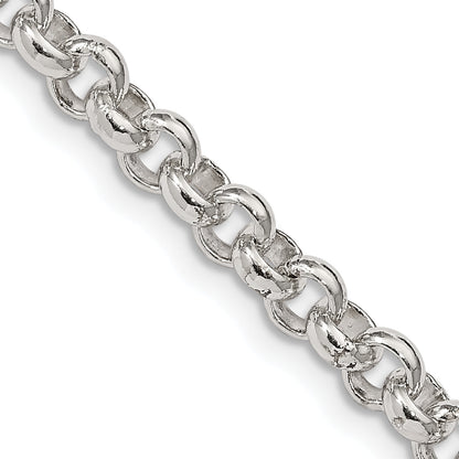30 Inch Sterling Silver 5mm Rolo Chain Necklace
