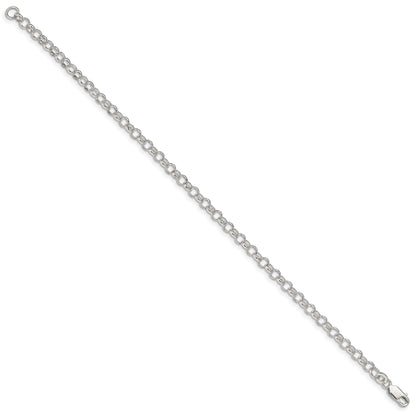 8 Inch Sterling Silver 4mm Rolo Chain Bracelet