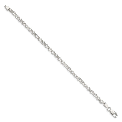 7 Inch Sterling Silver 4.6mm Rolo Chain Bracelet