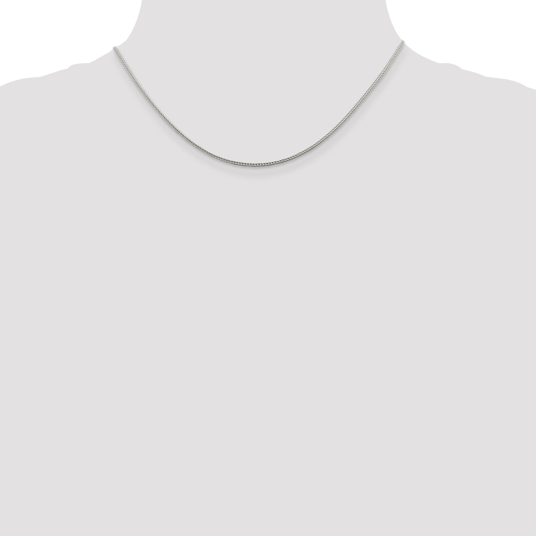 16 Inch Sterling Silver 1.45mm Diamond-Cut Round Franco Chain Necklace