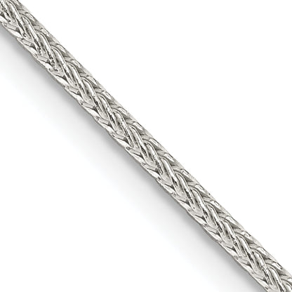 30 Inch Sterling Silver 1.45mm Diamond-Cut Round Franco Chain Necklace