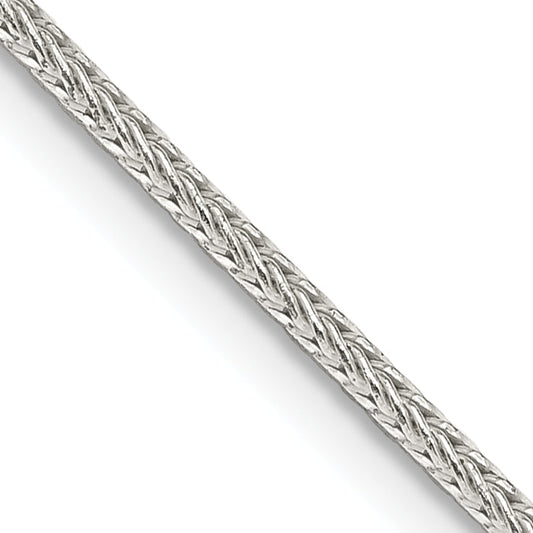 26 Inch Sterling Silver 1.45mm Diamond-Cut Round Franco Chain Necklace