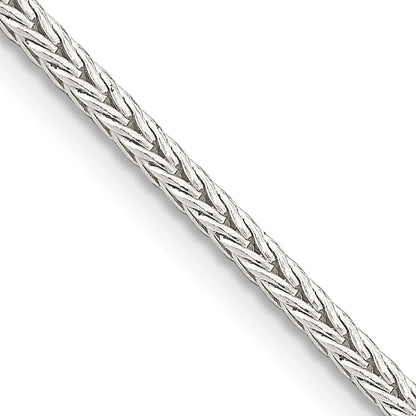 26 Inch Sterling Silver 2mm Diamond-Cut Round Franco Chain Necklace