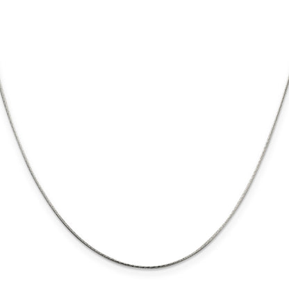 20 Inch Sterling Silver .85mm Diamond-Cut Snake Chain Necklace