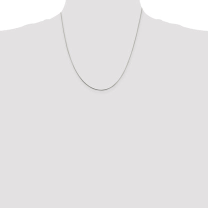 18 Inch Sterling Silver .85mm Diamond-Cut Snake Chain Necklace