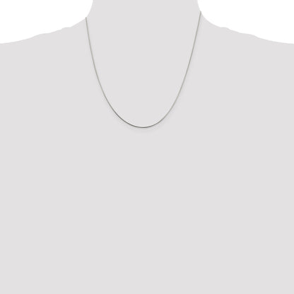 20 Inch Sterling Silver .85mm Diamond-Cut Snake Chain Necklace