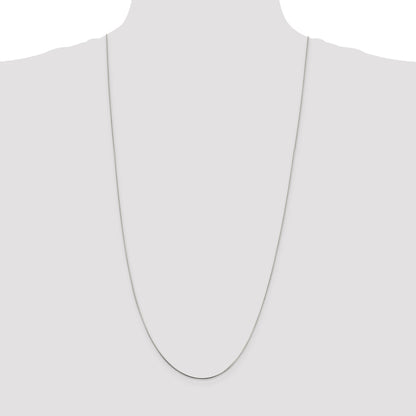 30 Inch Sterling Silver .85mm Diamond-Cut Snake Chain Necklace