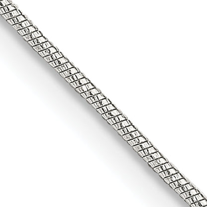 30 Inch Sterling Silver .85mm Diamond-Cut Snake Chain Necklace