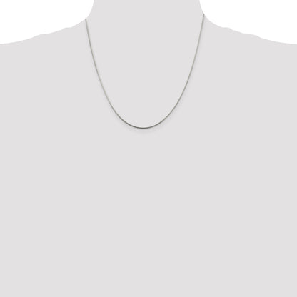 20 Inch Sterling Silver 1.25mm Diamond-Cut Snake Chain Necklace